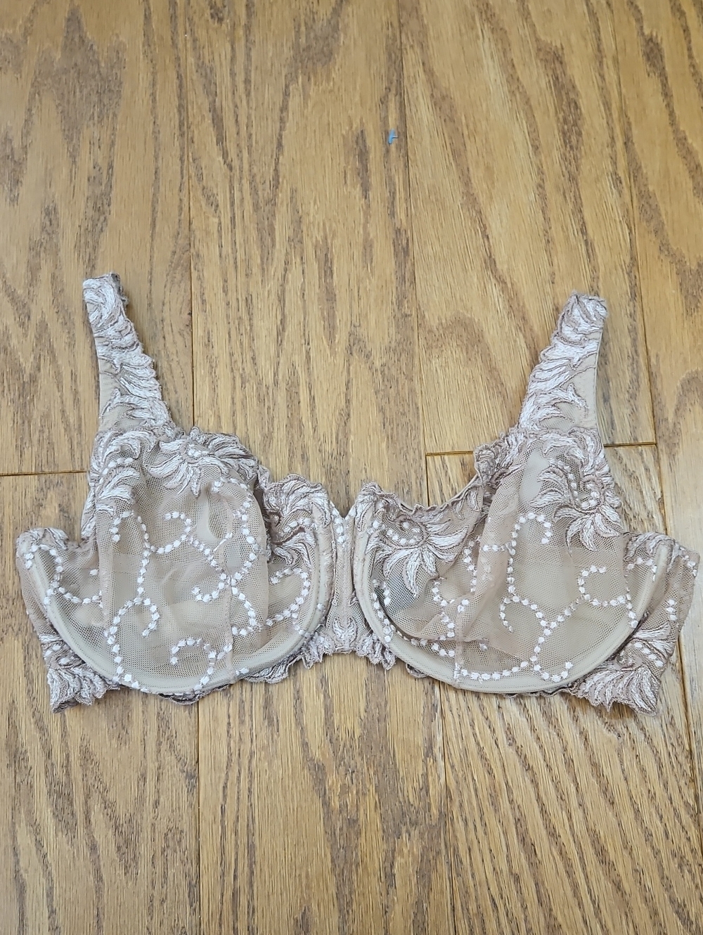 Soma Sensuous Lace Unlined Underwire Bra 36D Tan